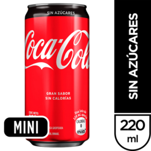 Coca Cola sin azucares 220 cc.