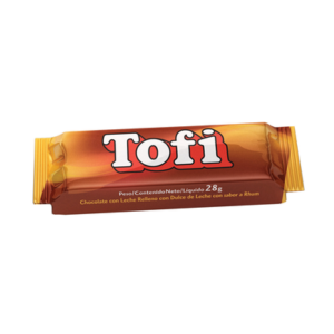 Chocolate Tofi relleno de dulce de leche 28 g.