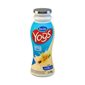 Yogur bebible entero SanCor Yogs vainilla 185 g.