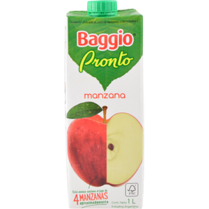 Jugo Baggio Pronto Manzana Deliciosa 1 L