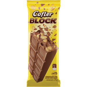 Chocolate Cofler Block Con Maní 170 G.