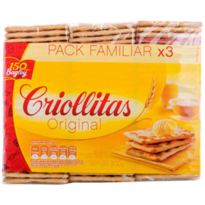 Galletitas Crackers Criollitas Original 3 X 100 G.