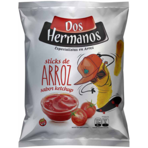 Snacks Sticks De Arroz Ketchup Dos Hemanos 80 G