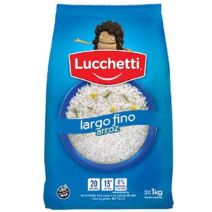 Arroz Largo Fino Lucchetti 1 Kg.